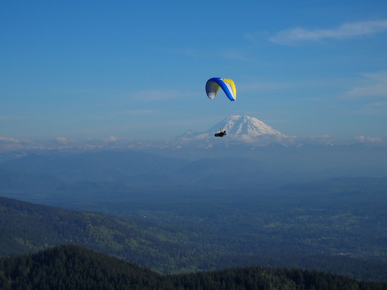 Paragliding at Tiger Mountain near Issaquah